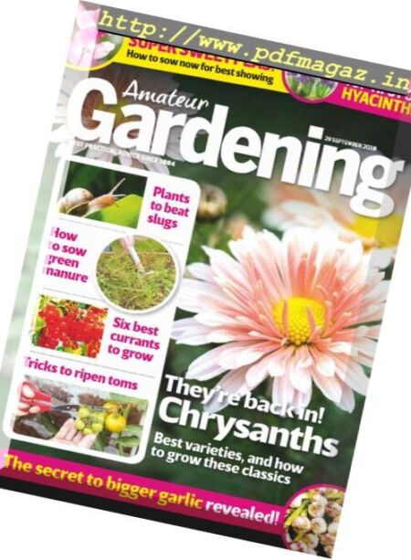 Amateur Gardening – 09 October 2018 Cover