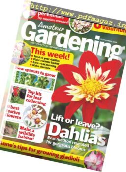 Amateur Gardening – 20 November 2018