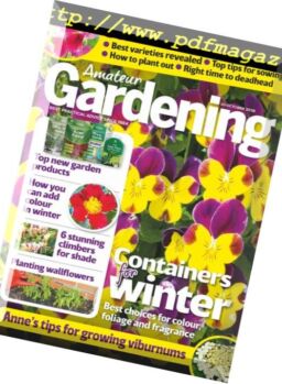 Amateur Gardening – 20 October 2018
