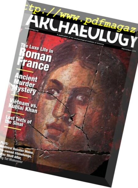 Archaeology Magazine – March-April 2016 Cover
