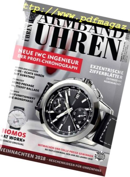 Armbanduhren – November 2018 Cover