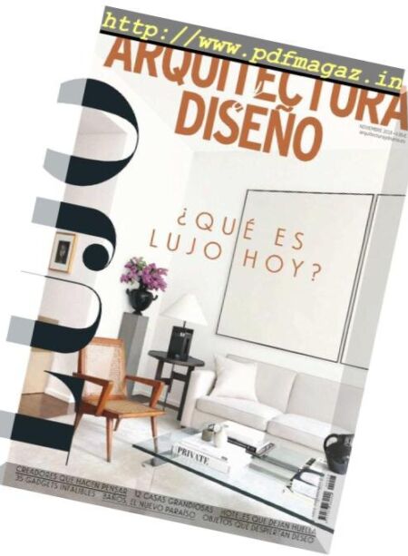 Arquitectura y Diseno – noviembre 2018 Cover