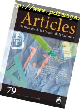 Articles Didactica de la Llengua i de la Literatura – octubre 2018