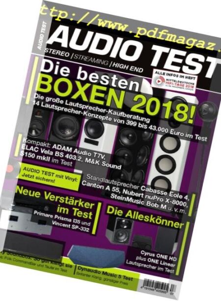 Audio Test – Nr.7, 2018 Cover