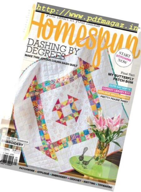 Australian Homespun – November 2018 Cover