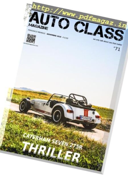 Auto Class – Novembre 2018 Cover