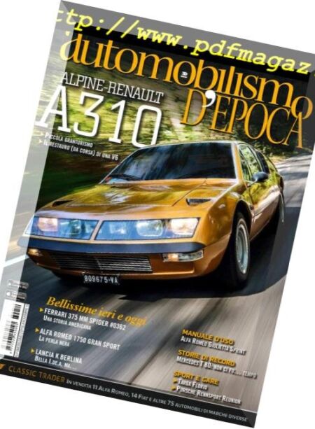 Automobilismo d’Epoca – Novembre 2018 Cover