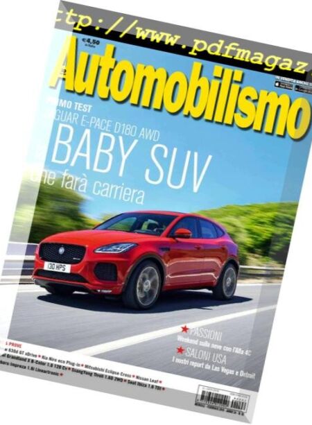 Automobilismo – Febbraio 2018 Cover