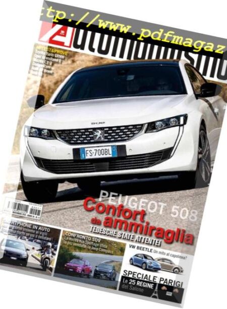 Automobilismo – Novembre 2018 Cover