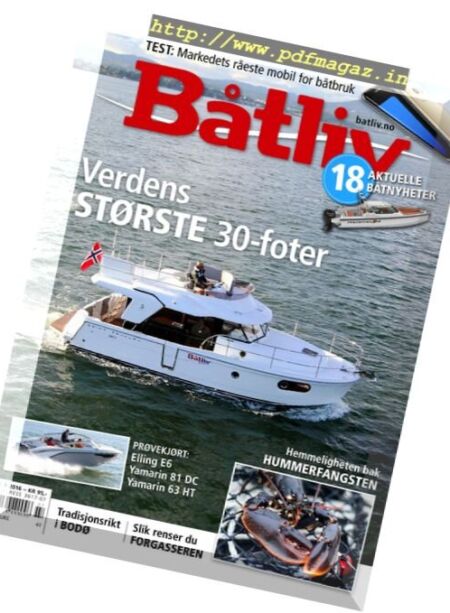 Batliv – august 2016 Cover