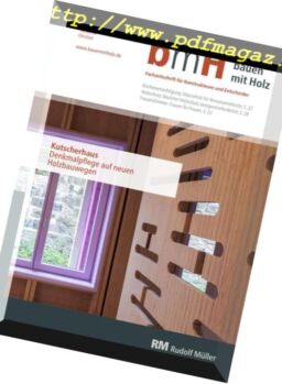 Bauen mit Holz – Oktober 2018