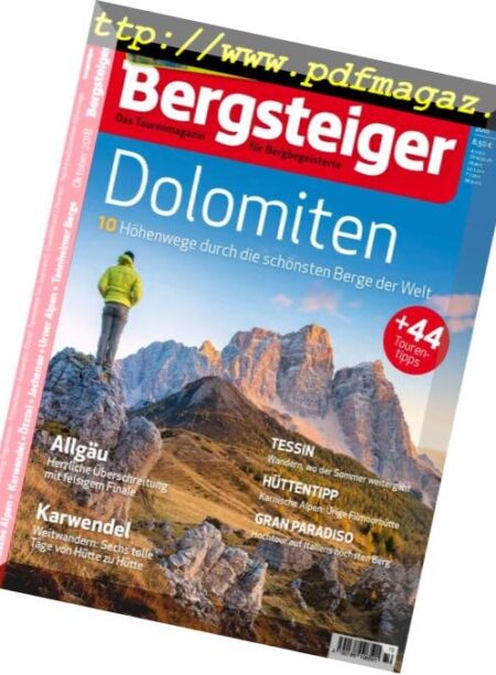 Bergsteiger – Oktober 2018 Cover