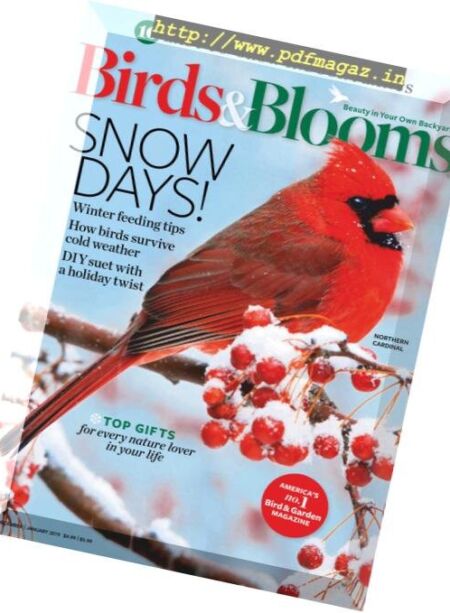 Birds & Blooms – December-January 2018 Cover