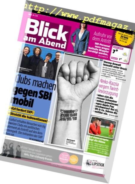 Blick am Abend – 15 November 2018 Cover