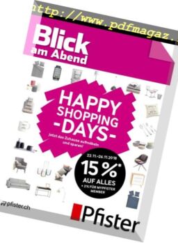 Blick am Abend – 22 November 2018
