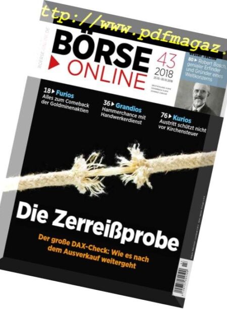 BOrse Online – 25 Oktober 2018 Cover