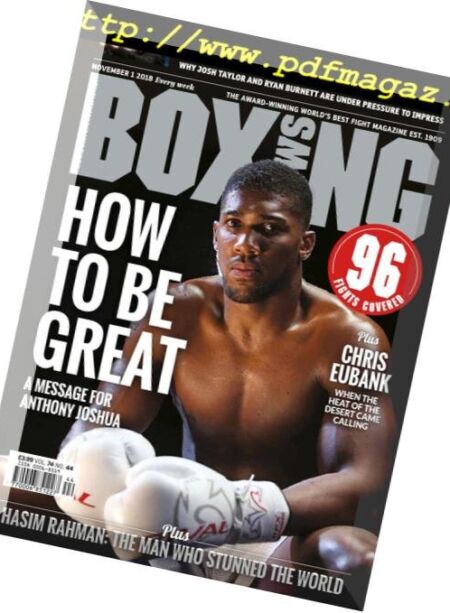 Boxing News – November 2018 Cover