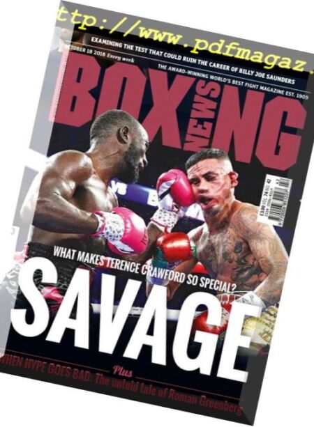 Boxing News – October 19, 2018 Cover