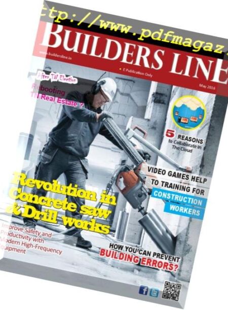 Builders line English Edition – May 2016 Cover