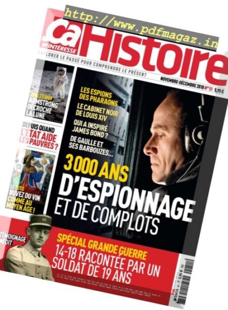 ca M’Interesse Histoire – Novembre-Decembre 2018 Cover