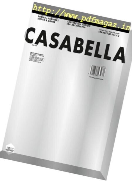 Casabella – Novembre 2018 Cover