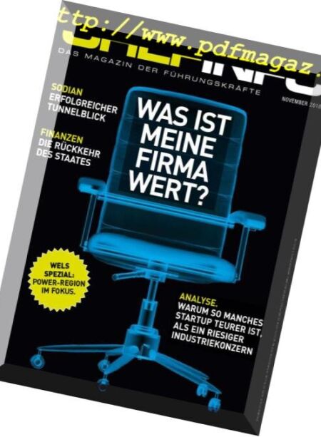 Chefinfo – November 2018 Cover