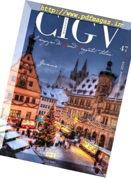 CIGV Magazine Club Italia – Novembre-Dicembre 2018 Cover