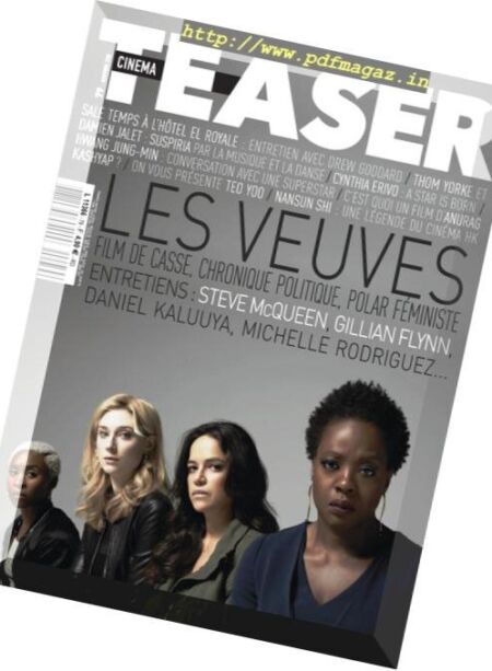 Cinema Teaser – Novembre 2018 Cover