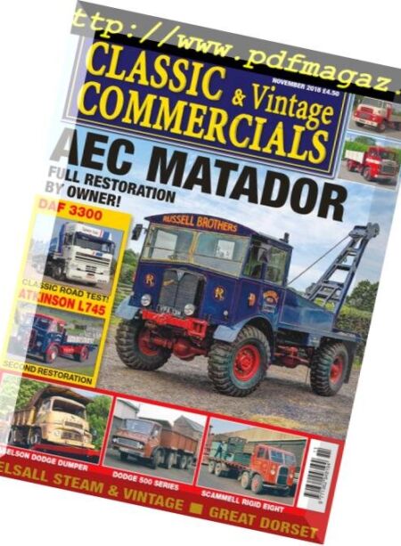 Classic & Vintage Commercials – November 2018 Cover
