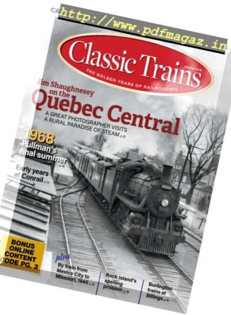 Classic Trains – December 2018 Cover