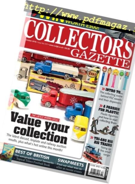 Collectors Gazette – October 2018 Cover