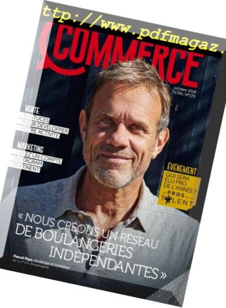 Commerce Magazine – Octobre 2018 Cover