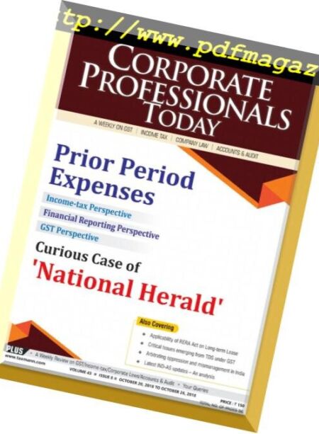 Corporate Professional Today – October 20, 2018 Cover