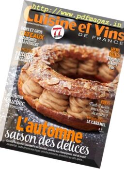 Cuisine et Vins de France – novembre 2018