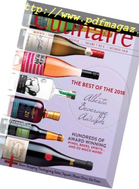 Culinaire Magazine – October 2018 Cover