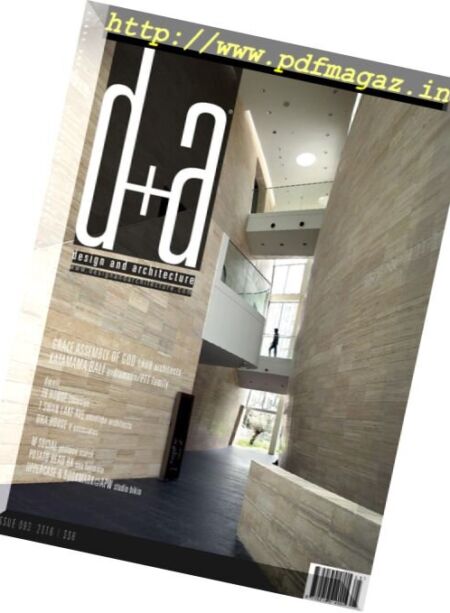 d+a Magazine – August 2016 Cover