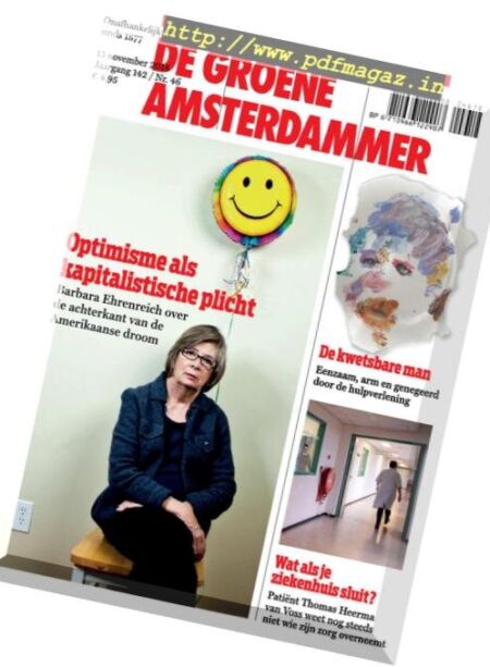 De Groene Amsterdammer – 16 november 2018 Cover