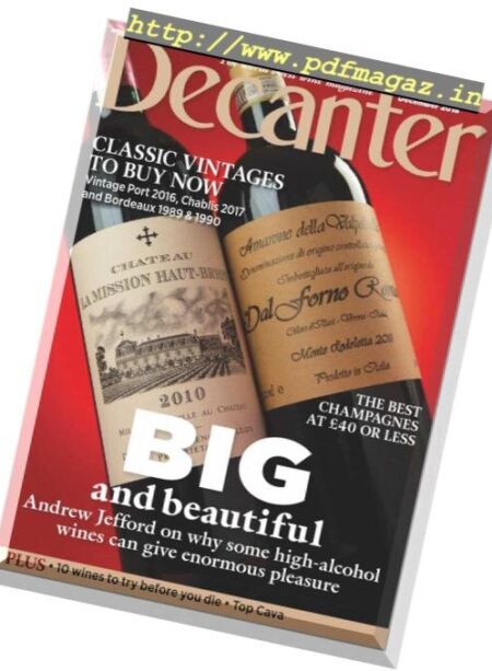 Decanter UK – December 2018 Cover