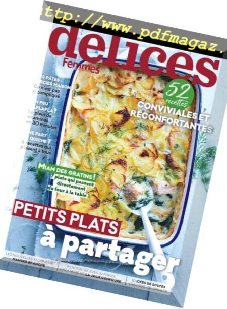 Delices de Femmes d’Aujourd’hui – Novembre 2018 Cover