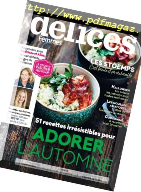 Delices de Femmes d’Aujourd’hui – Octobre 2018 Cover