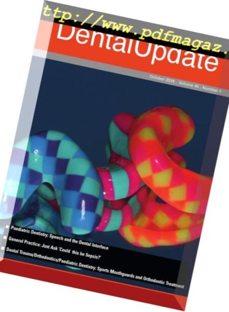 Dental Update – October 2018 Cover