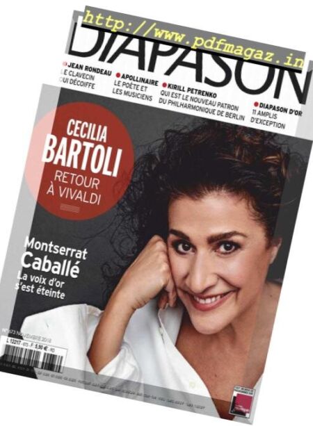 Diapason – novembre 2018 Cover