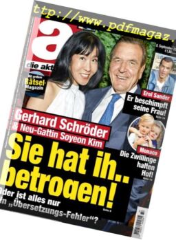 die aktuelle – 8 September 2018