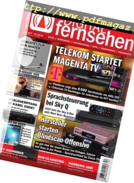 Digital Fernsehen – Dezember 2018 Cover