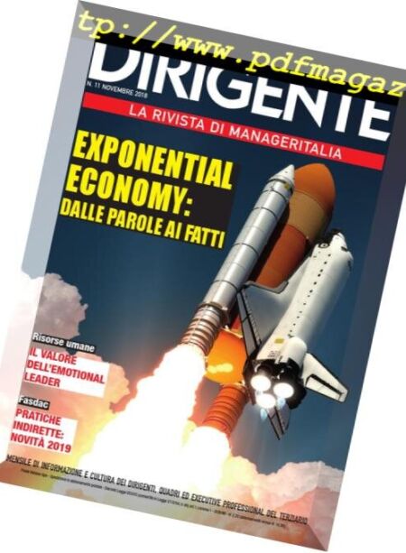 Dirigente – Novembre 2018 Cover