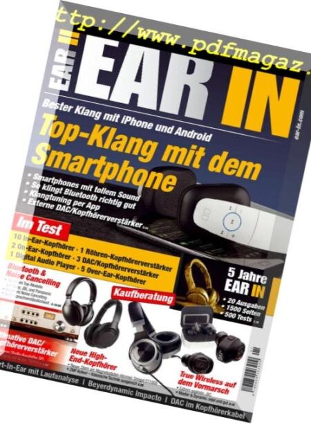 Ear In – November-Dezember – Nr1 2019 Cover