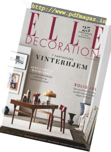 Elle Decoration Denmark – november 2018 Cover