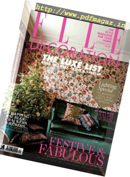 Elle Decoration UK – December 2018 Cover