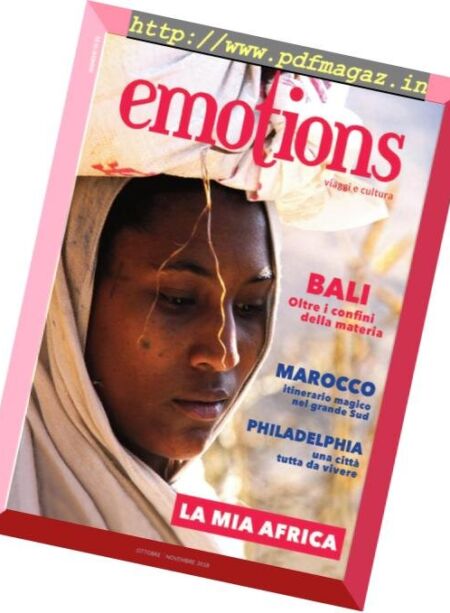 Emotions Magazine – Ottobre-Novembre 2018 Cover