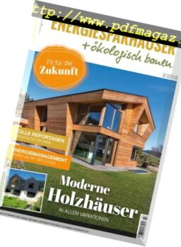 Energiesparhauser + Okologisch bauen – N 2, 2018